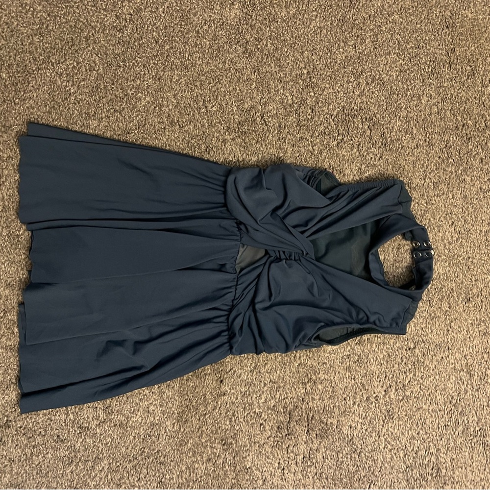Balera- Elegant Navy Sleeveless Dress